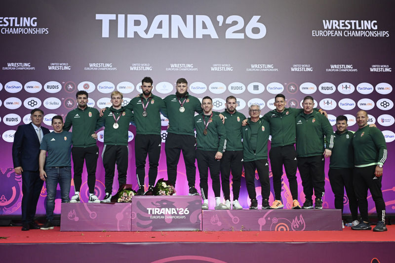 Read more about the article Hat éremmel zárt a magyar válogatott a tiranai birkózó Európa-bajnokságon